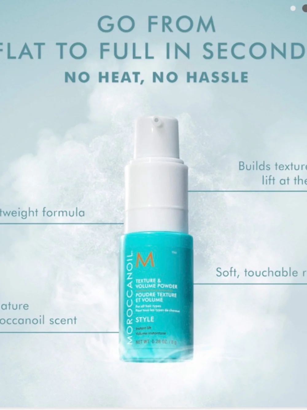 Brand new, sealed Moroccanoil Texture & Volume Powder